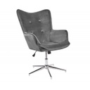 Irodai fotel, ezüst lábbal, szürke - COHIBA