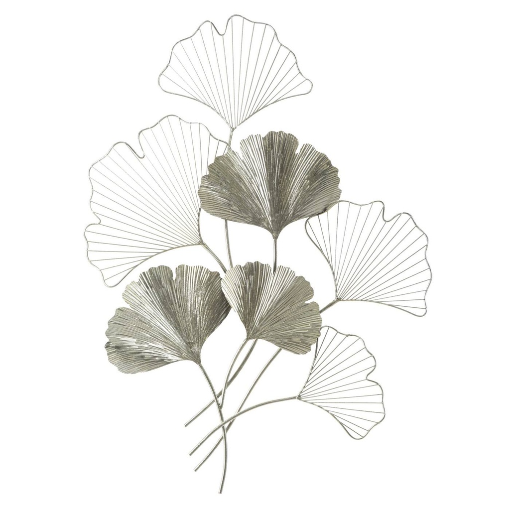 Ginkgo biloba fali dekoráció, ezüst - GINGKO