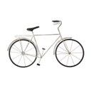 Kerékpár alakú fali dekoráció, fehér-fekete - A VELO