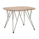 Négyszögletes dohányzóasztal, lekerekített sarkokkal, tölgy - GAO