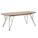 Téglalap alakú dohányzóasztal, lekerekített sarkokkal, tölgy - GAO