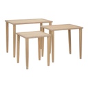 Lerakóasztal szett, 3 db, natúr fa - TIERCE
