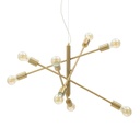 Modern függesztett csillár, 8 égős, arany - CONSTELLATION