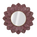 Virág alakú kerek falitükör, 100 cm, burgundi - XENIA