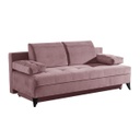 2 személyes ágyazható kanapé, ágyneműtartós, púderrózsaszín - BONTON