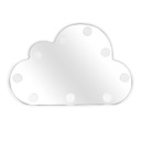  Felhő formájú tükör, LED világítással, fehér - CUMULUS