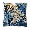  Páfrány mintás díszpárna, kék-arany - RHAPSODIE EN BLEU