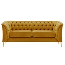 2,5 személyes chesterfield kanapé, mustársárga - ROYALISSIME