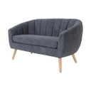 2 személyes kanapé, sötétszürke - SAINT TROPEZ