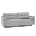 2 személyes kinyitható kanapé, világosszürke - BAIKAL