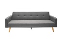 2 személyes szövet kanapé, ágyfunkcióval, antracit - APPART