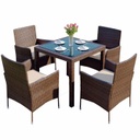 5 részes kerti étkezőasztal szett - SOUS LE COCOTIER