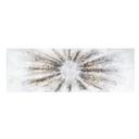 Absztrakt falikép, Nappal, 50x150 cm, arany-fehér - ETOILE FILANTE