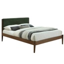 Ágykeret kárpitos fejtámlával, 180x200 cm, dió - GEORG