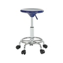 Állítható magasságú gurulós szék, kék - SOUCOUPE