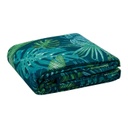 Ágyneműhuzat garnitúra, trópusi levél mintás, 220x240 cm, sötétzöld - NUIT CALME