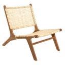 Alacsony rattan fotel, natúr - JAVA