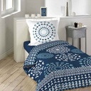 Ágyneműhuzat szett, absztrakt mintás, 140x200 cm, sötétkék - EMBRUNS