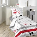 Ágyneműhuzat szett, Párizs mintás - J'AIME PARIS