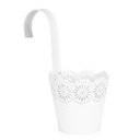 Akasztós kaspó csipkés, fehér - DENTELLE
