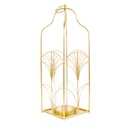 Art déco stílusú mécsestartó lámpás, arany - PIEGE