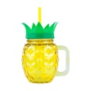 Ananász formájú szívószálas korsó 4,5 dl - ANANAS