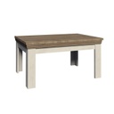 Angol stílusú étkezőasztal, bővíthető, 160x90 cm, fenyő-tölgy - NORDWEEK