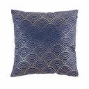 Arany félkör mintás díszpárna, 40x40 cm, lila - VALLONA