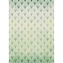 Art déco mintás tapéta, 200x280 cm, világoszöld-zöld - ART DECO