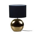 Asztali lámpa, arany vázzal, fekete - POMME