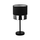 Asztali lámpa fekete, ezüst - ART DECO