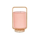 Asztali lámpa japán stílusú, rózsaszín - LANTERNE