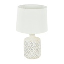 Asztali lámpa klasszikus stílusú, törtfehér - ARABESQUE