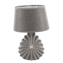 Asztali lámpa, absztrakt talppal, 38 cm, szürke - TRITON