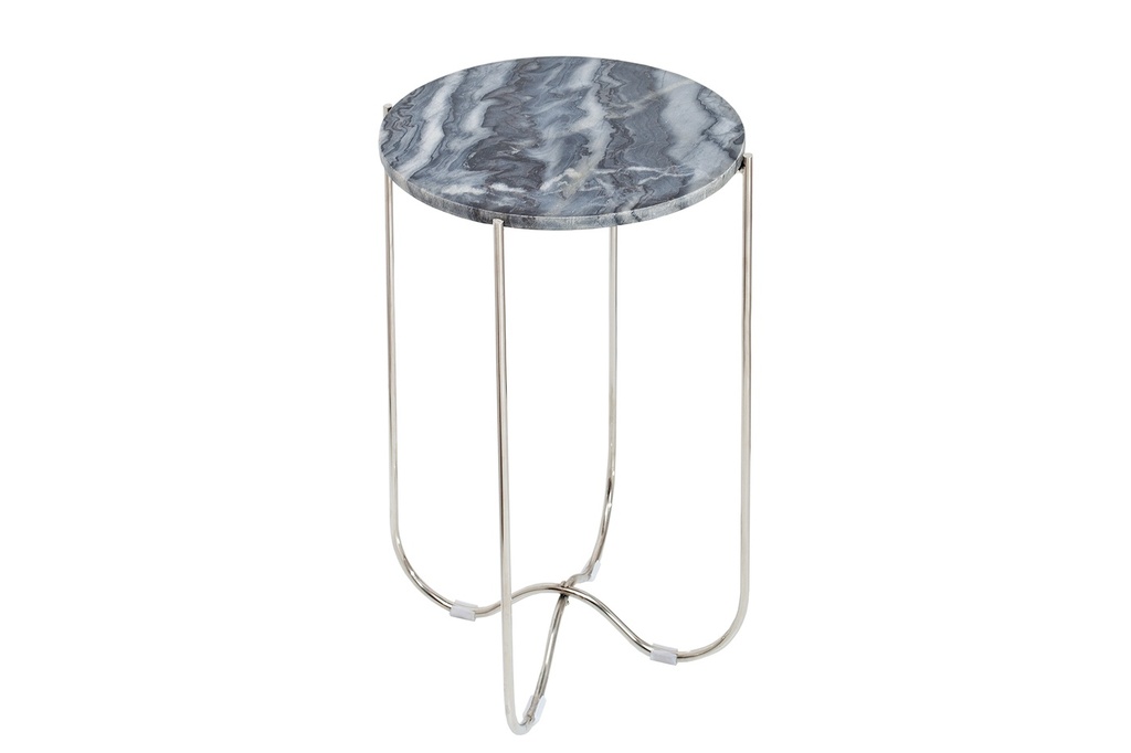 Asztalka, nemes szürke márvány, kicsi 32 cm - PARIS