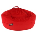 Babzsák puff, fogantyúval, piros - PAUSE