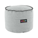 Babzsák puff, henger alakú, szürke - PIF