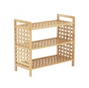 Bambusz cipőspolc, 3 polccal, natúr - BAINS