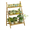 Bambusz virágpolc, 3 szintes, natúr - CONE