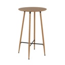 Bárasztal, lábtartóval, 60 cm, tölgy - ALGEBRE