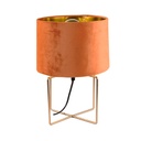 Bársony asztali lámpa, rozsdavörös - MIKO