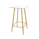 Bárasztal, 60x60 cm, fehér - NEVADA BAR