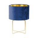 Bársony asztali lámpa, olajkék - MIKO