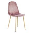 Bársony hatású szövet étkezőszék, púder - SKAGEN