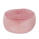 Bársony puff, pasztell rózsaszín - PACHA
