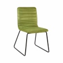 Bársony szék, steppelt, olívazöld - VENUS