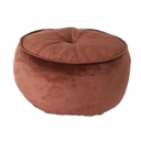 Bársony szövet puff, barna - PACHA