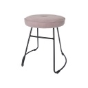 Bársony tapintású szövet szék, púder - CANDY