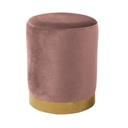 Bársony ülőke, arany talppal, púderrózsaszín - COMETE