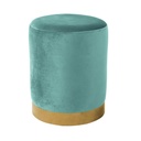 Bársony ülőke, arany talppal, türkiz - COMETE